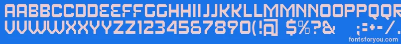 Шрифт FearFactorText – розовые шрифты на синем фоне