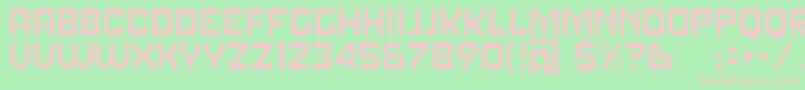 FearFactorText Font – Pink Fonts on Green Background