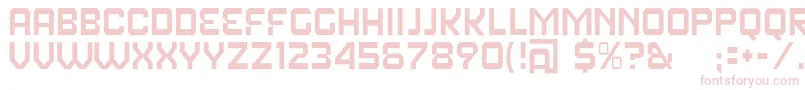 フォントFearFactorText – 白い背景にピンクのフォント