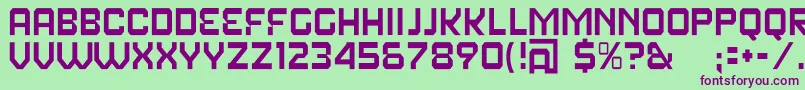 FearFactorText Font – Purple Fonts on Green Background