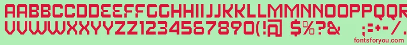 FearFactorText Font – Red Fonts on Green Background