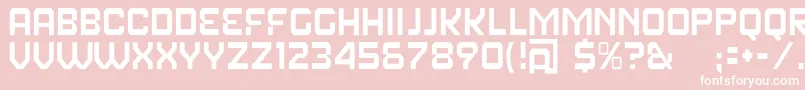 フォントFearFactorText – ピンクの背景に白い文字