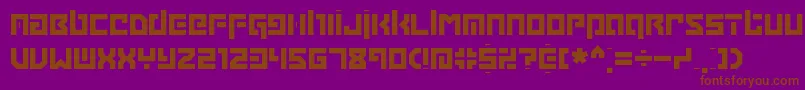 Grapple Font – Brown Fonts on Purple Background