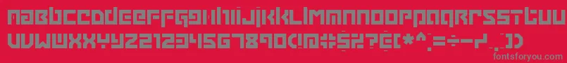 Grapple Font – Gray Fonts on Red Background