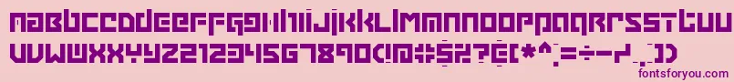 Grapple Font – Purple Fonts on Pink Background