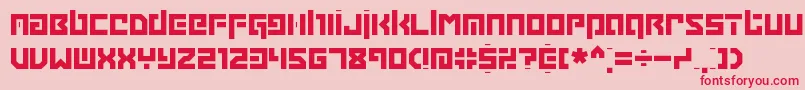 Grapple Font – Red Fonts on Pink Background