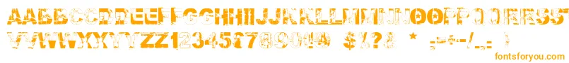 Шрифт Falloutfont – оранжевые шрифты