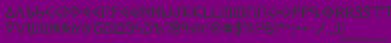 PresleyPressBold Font – Black Fonts on Purple Background