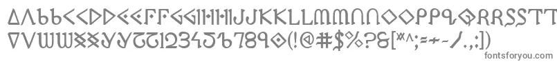 PresleyPressBold Font – Gray Fonts on White Background