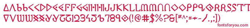 PresleyPressBold Font – Red Fonts on White Background