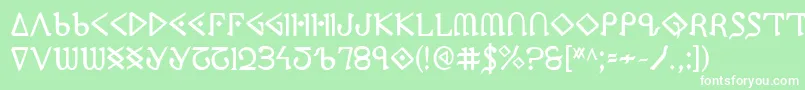 PresleyPressBold Font – White Fonts on Green Background