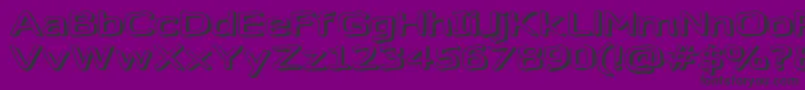 Gazzarelli-Schriftart – Schwarze Schriften auf violettem Hintergrund