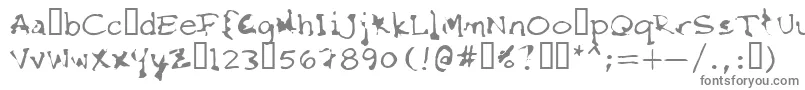 Шрифт FkrStarlifeSemibold – серые шрифты