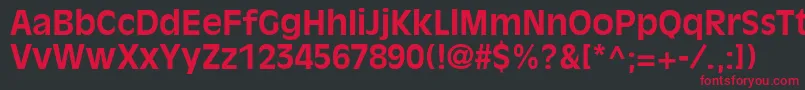 AntiqueolivestdBold Font – Red Fonts on Black Background