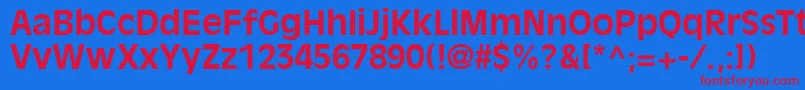 AntiqueolivestdBold Font – Red Fonts on Blue Background