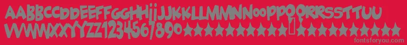 Geekabyte Font – Gray Fonts on Red Background