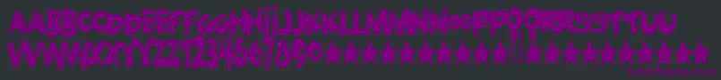 Geekabyte Font – Purple Fonts on Black Background