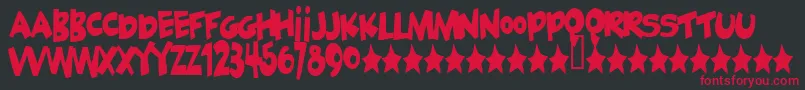 Geekabyte Font – Red Fonts on Black Background