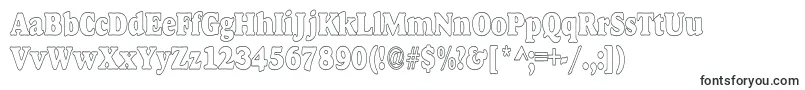 AlfredoHeavyHollowCondensed Font – Transparent Fonts