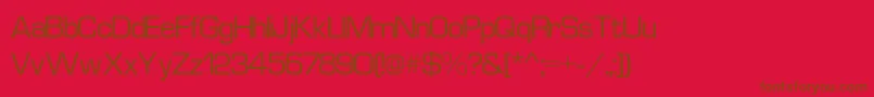 Шрифт Euros3 – коричневые шрифты на красном фоне