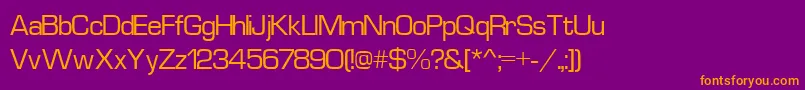 Euros3 Font – Orange Fonts on Purple Background