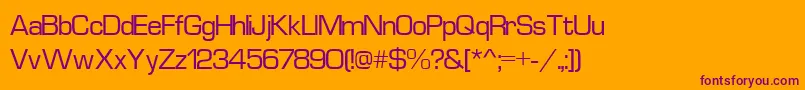 Euros3 Font – Purple Fonts on Orange Background