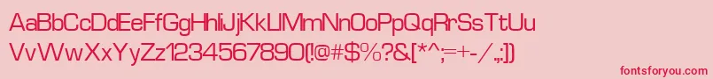 Euros3 Font – Red Fonts on Pink Background