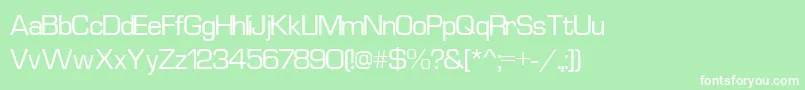 Euros3 Font – White Fonts on Green Background