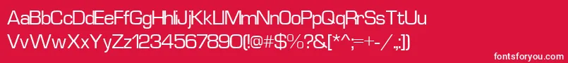 Euros3 Font – White Fonts on Red Background