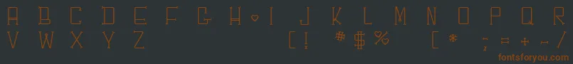 Chesbone Font – Brown Fonts on Black Background