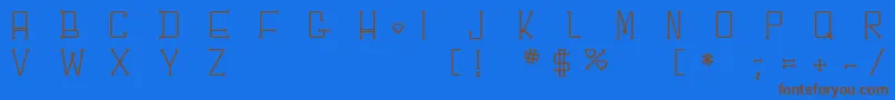 Chesbone Font – Brown Fonts on Blue Background