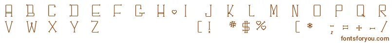 Шрифт Chesbone – коричневые шрифты на белом фоне