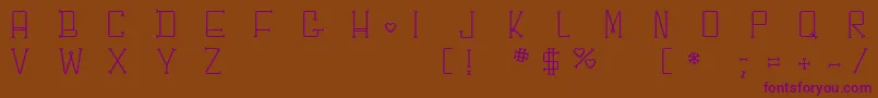 Шрифт Chesbone – фиолетовые шрифты на коричневом фоне