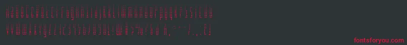 Phantacongrad Font – Red Fonts on Black Background
