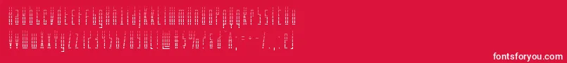 Phantacongrad Font – White Fonts on Red Background