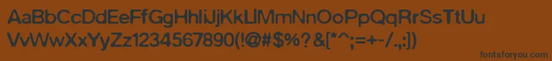 PfaquaBoldUnicode Font – Black Fonts on Brown Background
