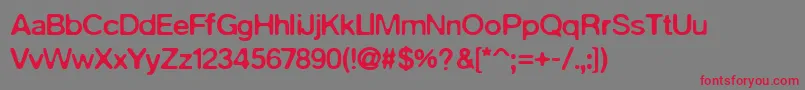 PfaquaBoldUnicode Font – Red Fonts on Gray Background