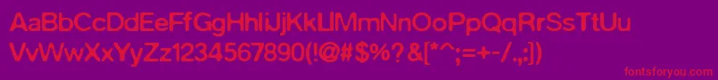 PfaquaBoldUnicode Font – Red Fonts on Purple Background