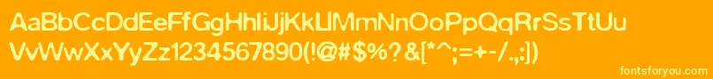 fuente PfaquaBoldUnicode – Fuentes Amarillas Sobre Fondo Naranja