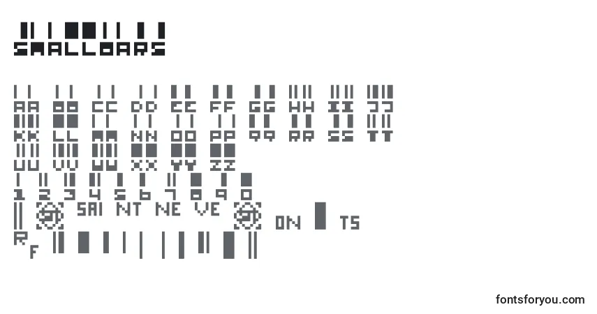 Fuente Smallbars - alfabeto, números, caracteres especiales