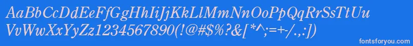 Más sobre la fuente CenturyOldStyleItalic fuente CenturyOldStyleItalic – Fuentes Rosadas Sobre Fondo Azul