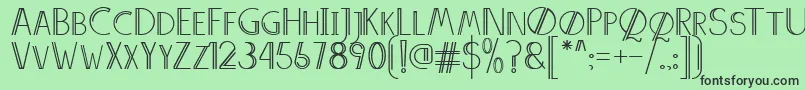 AnniversDemo Font – Black Fonts on Green Background