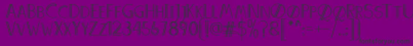 AnniversDemo Font – Black Fonts on Purple Background