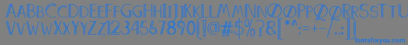 AnniversDemo Font – Blue Fonts on Gray Background