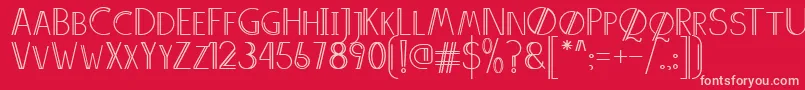 AnniversDemo Font – Pink Fonts on Red Background