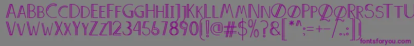 AnniversDemo Font – Purple Fonts on Gray Background
