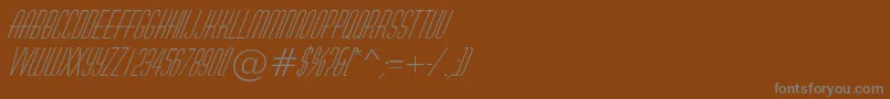fuente AHuxleyItalic – Fuentes Grises Sobre Fondo Marrón