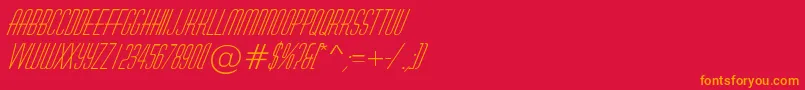 More about AHuxleyItalic Font AHuxleyItalic Font – Orange Fonts on Red Background