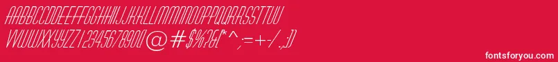 fuente AHuxleyItalic – Fuentes Blancas Sobre Fondo Rojo