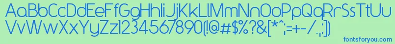 Y2kNeophyte Font – Blue Fonts on Green Background